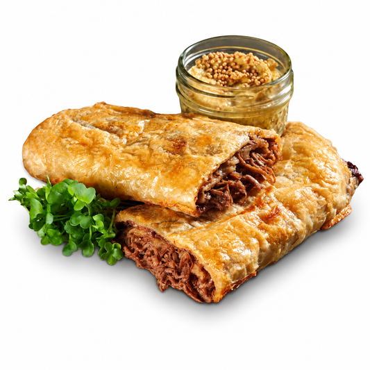 Bar-B-Que Pulled Brisket Strudel Board
