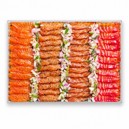 Purim Cured Salmon Display