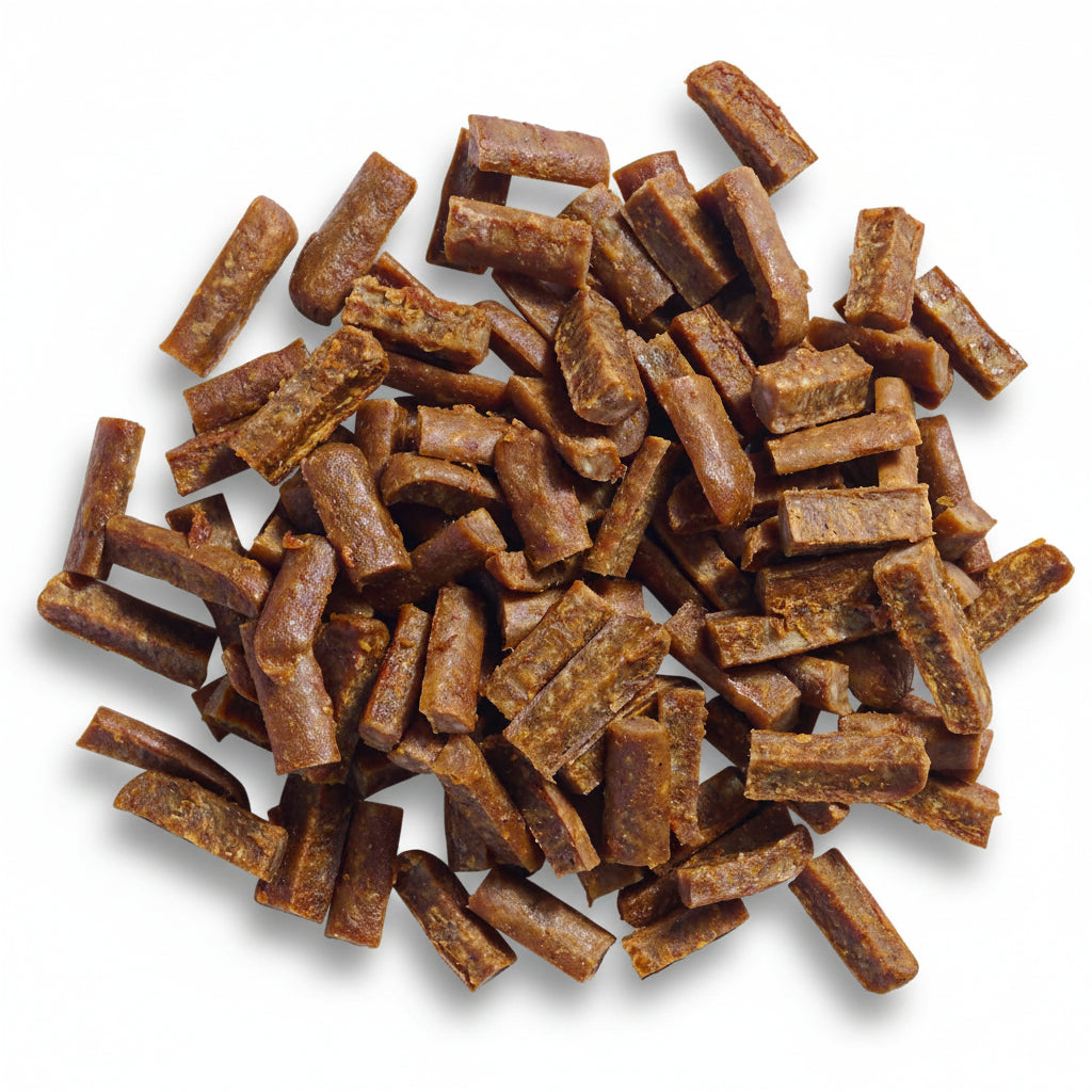 Spicy BBQ Veal Jerky bits