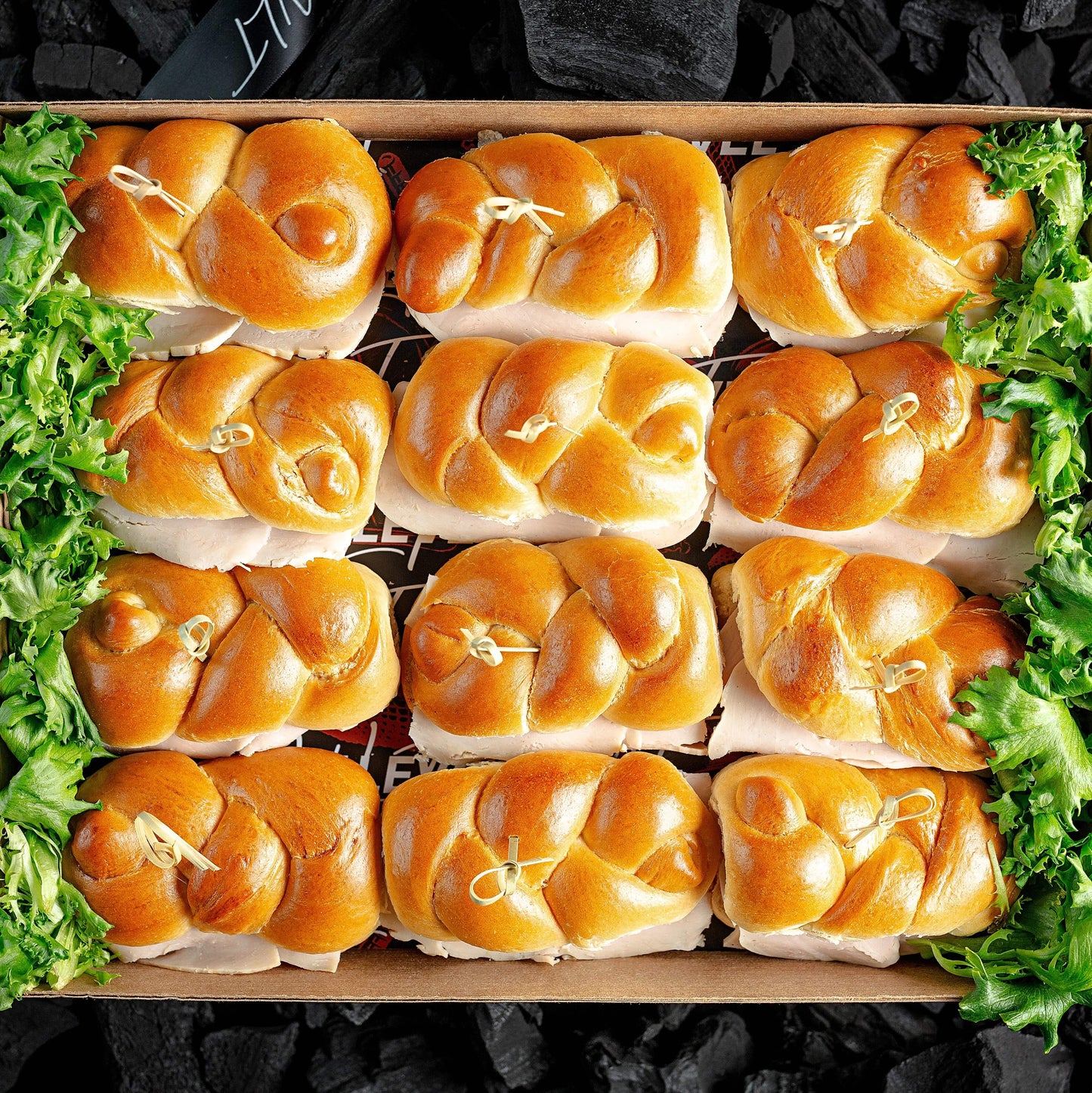 Challah Twist Turkey Sliders