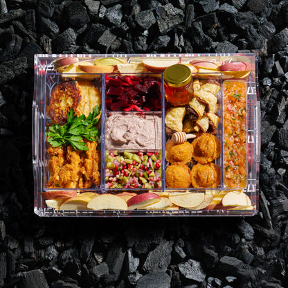 Next Level Taste Rosh Hashana Simanim Platter, kosher simanim board for Rosh Hashana